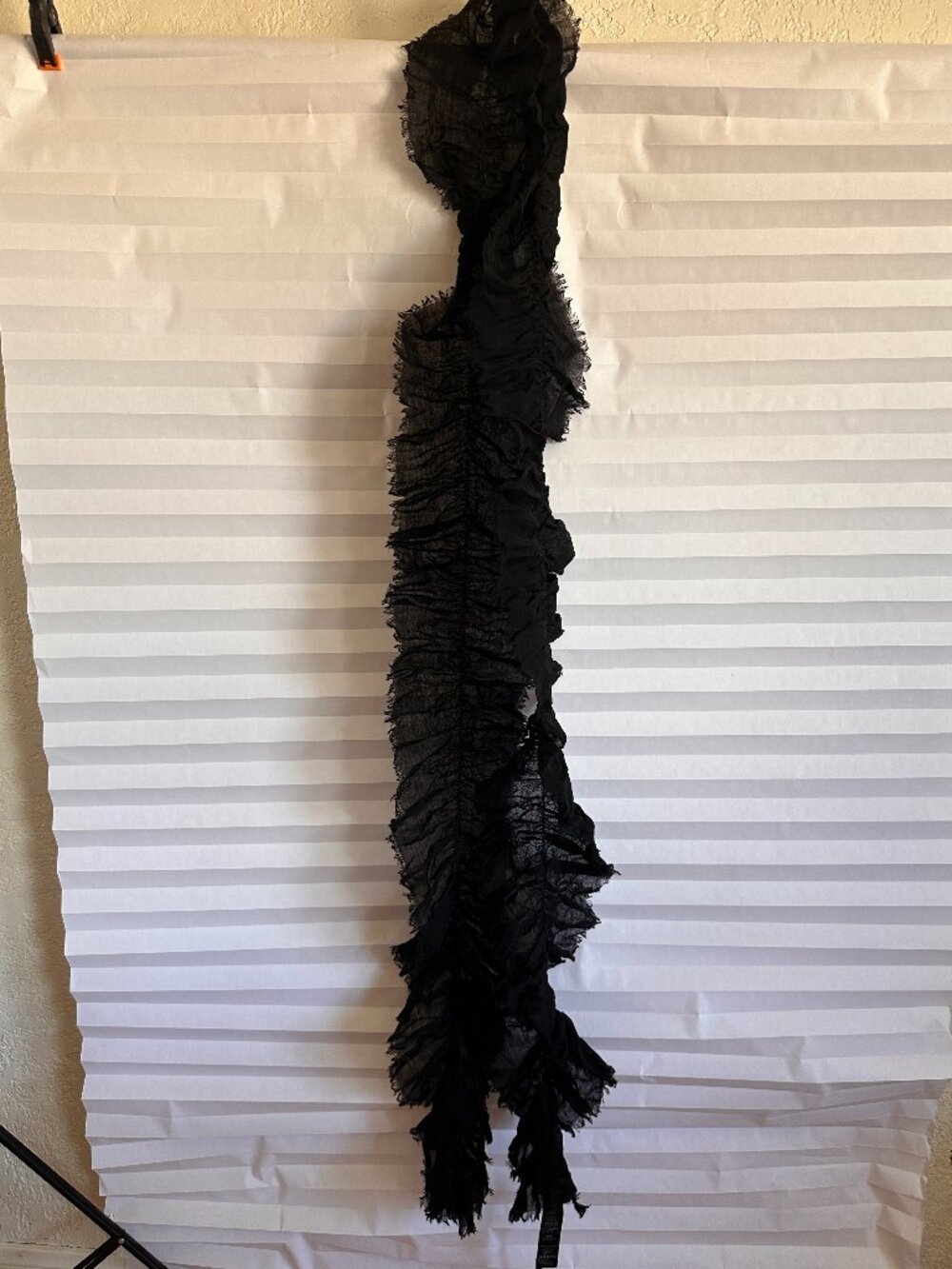 Anne Fontaine Paris Black Scarf Wrap Luxury Accessory